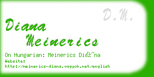 diana meinerics business card